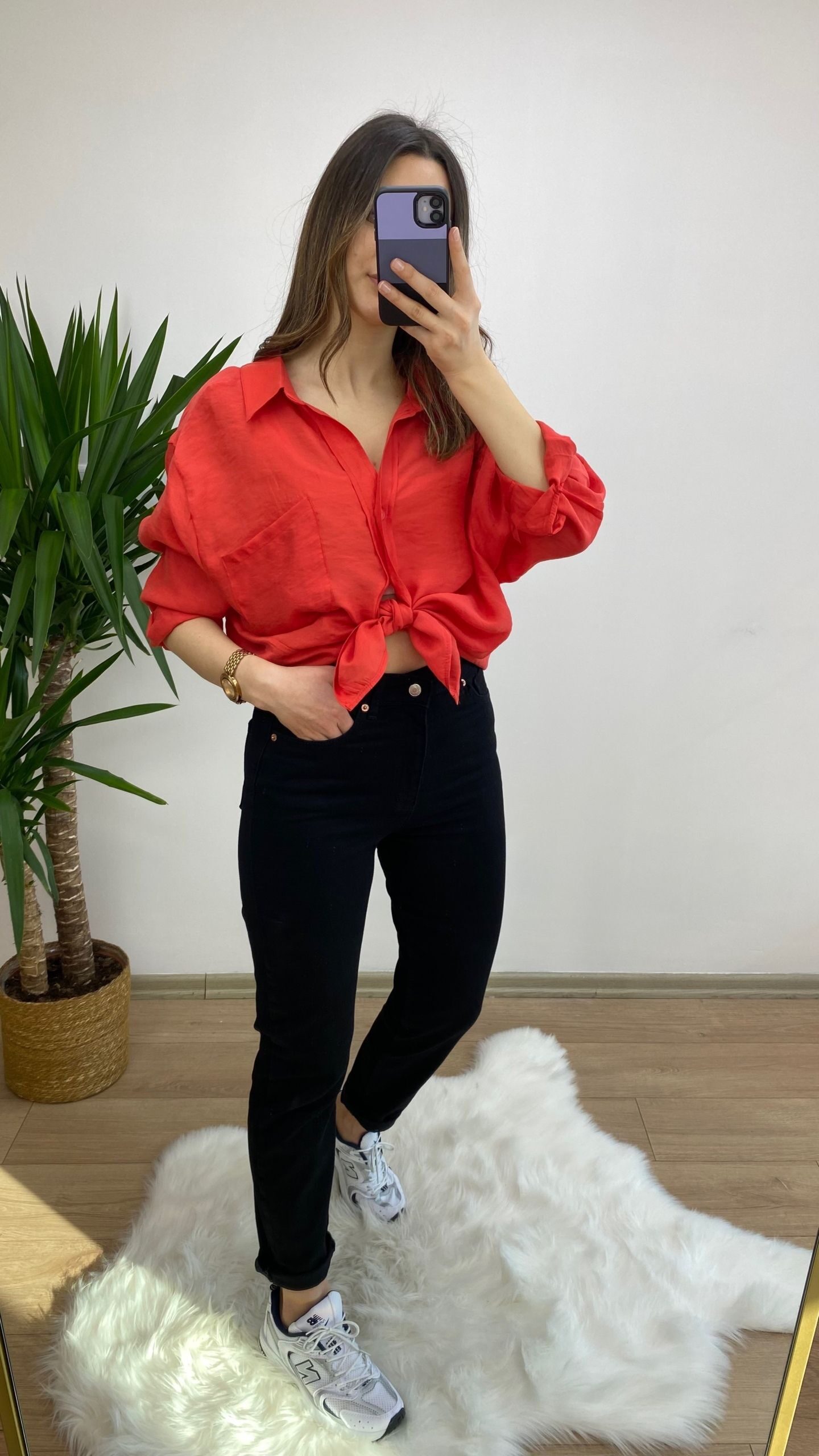Siyah Zara Likralı Mom Jean - Görsel 2