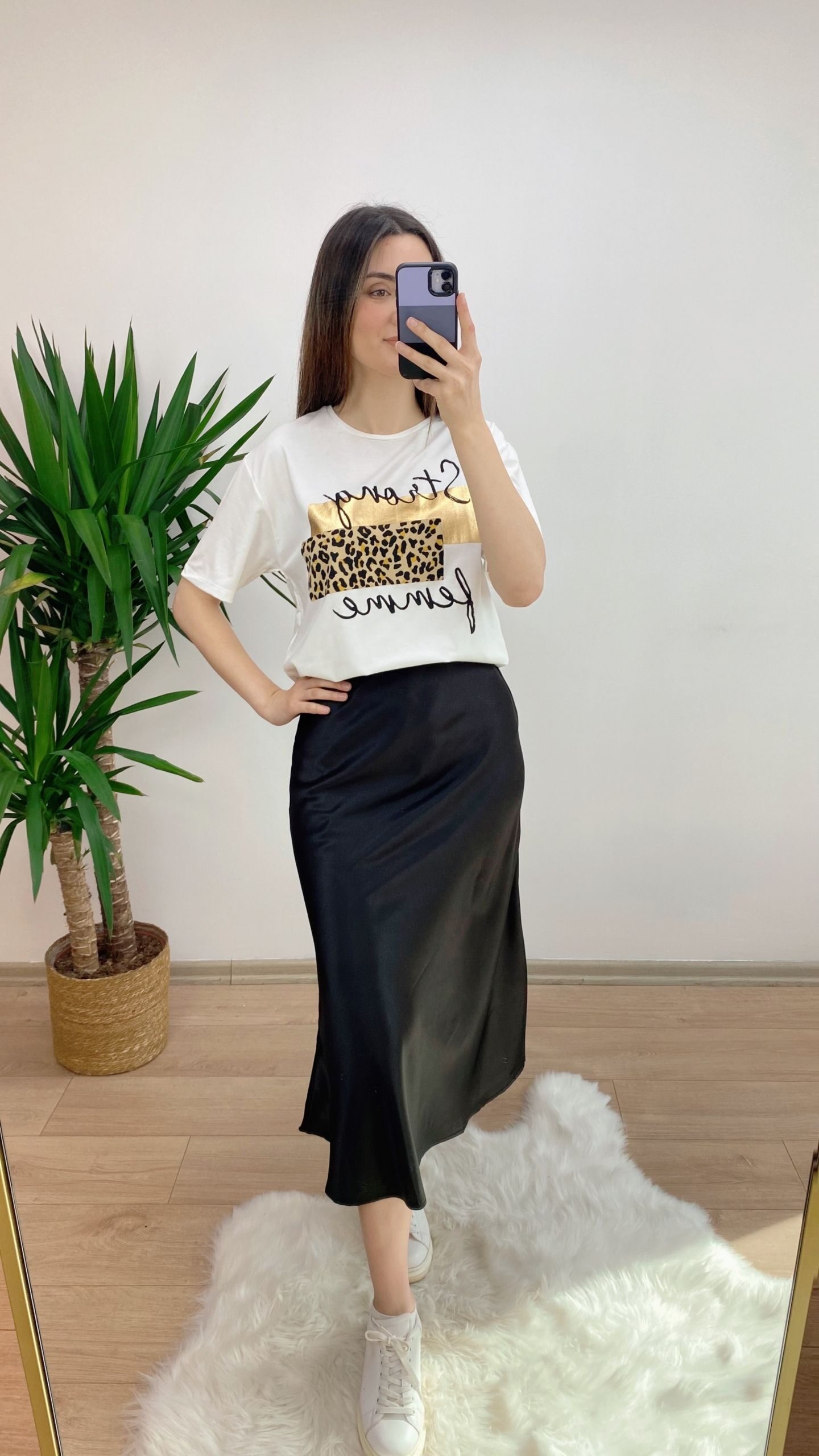Siyah Saten Etek