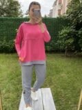 Pembe Dikiş Detaylı Eşofman Takımı