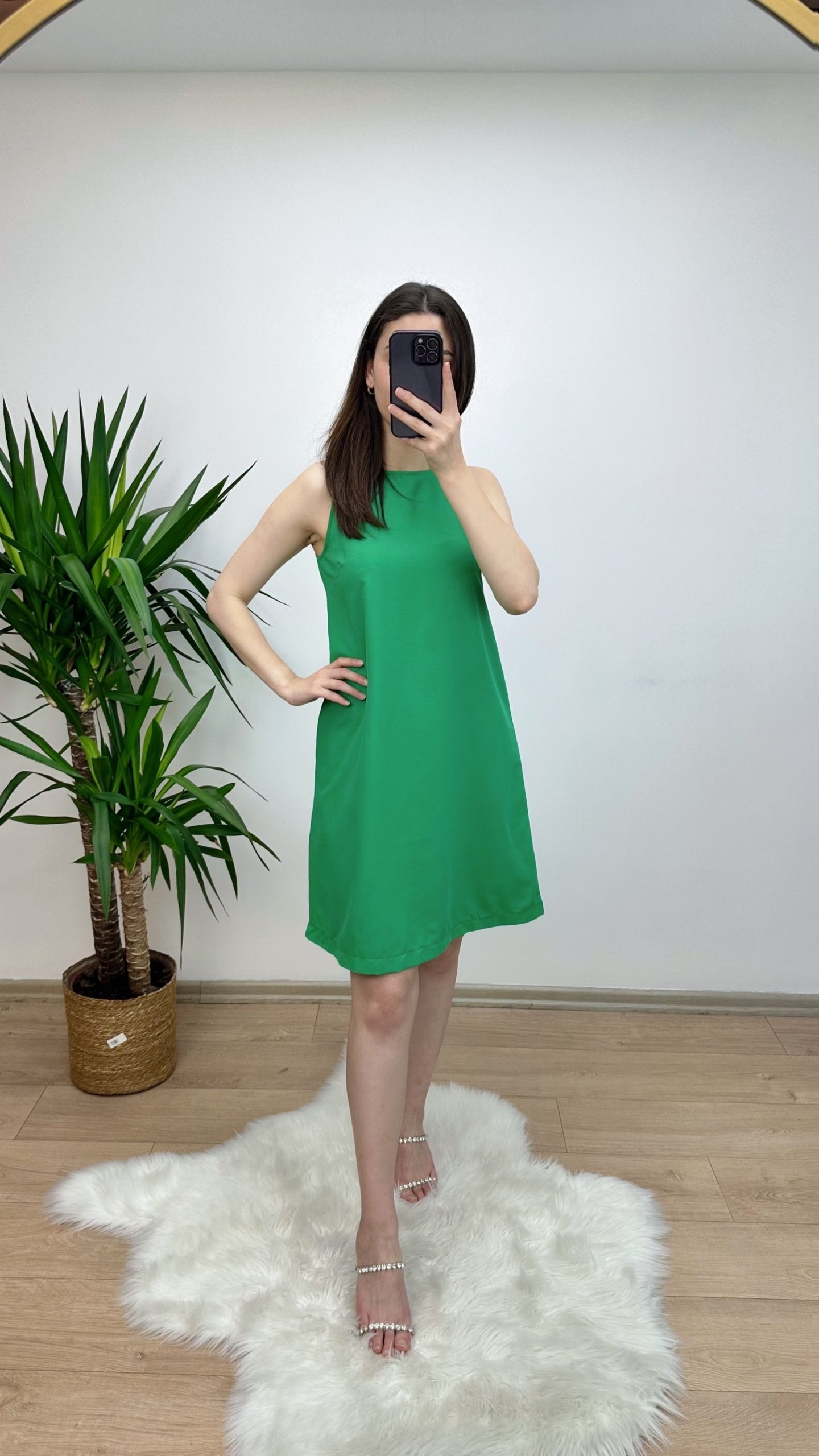 Yeşil Çan Model Elbise