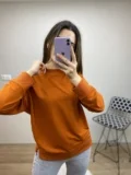 Kiremit Bisiklet Yaka Sweat