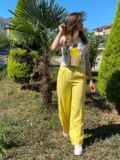 Orj Marka Sarı Palazzo Pantolon