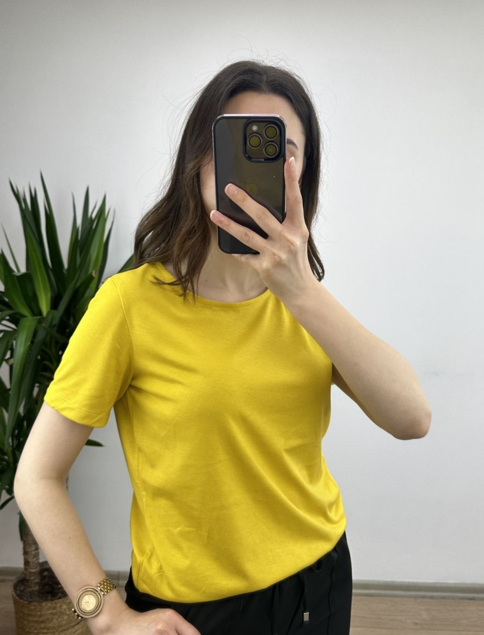 Hardal Modal Kumaş Basic Tshirt
