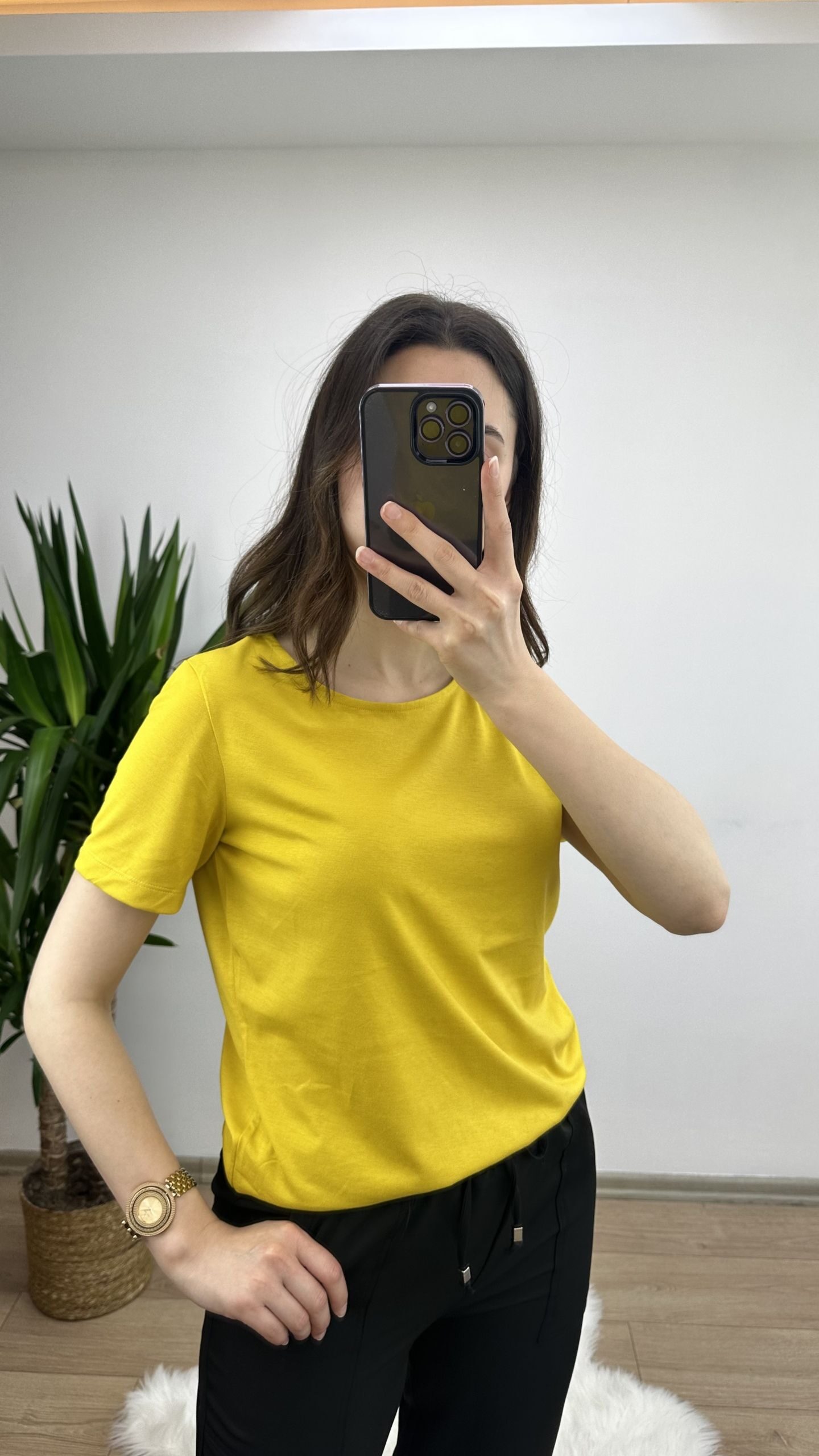 Hardal Modal Kumaş Basic Tshirt