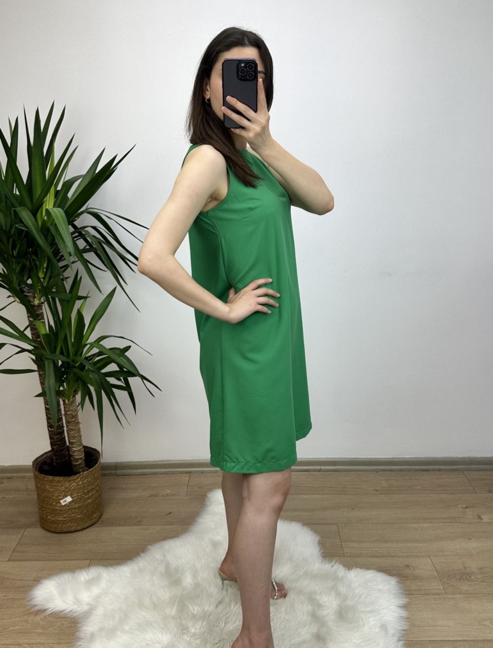 Yeşil Çan Model Elbise - Görsel 2