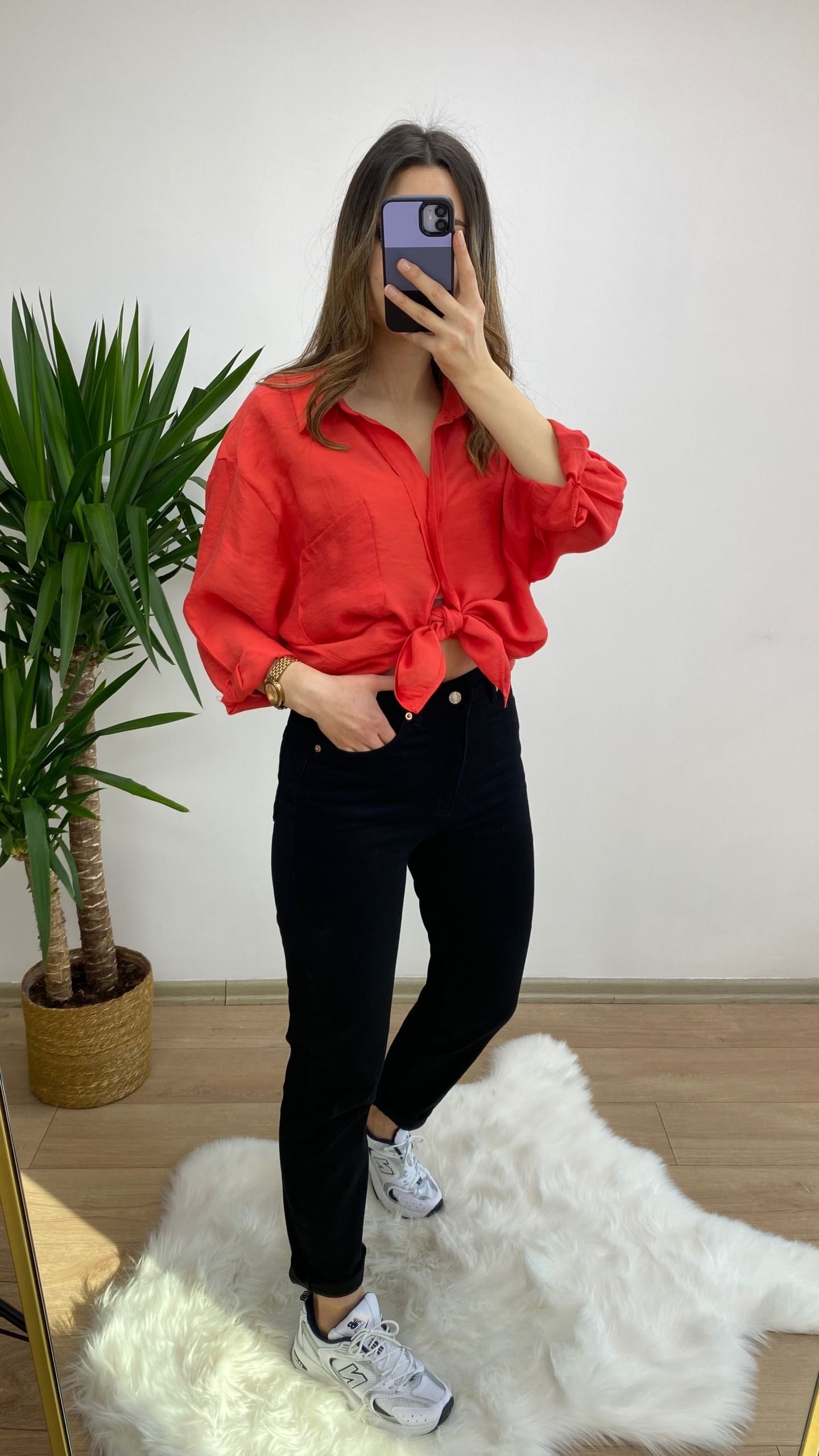 Siyah Zara Likralı Mom Jean - Görsel 3