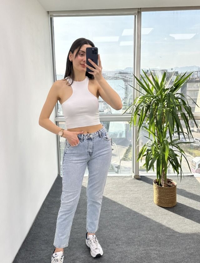 Açık Mavi Karol Marka MomJean