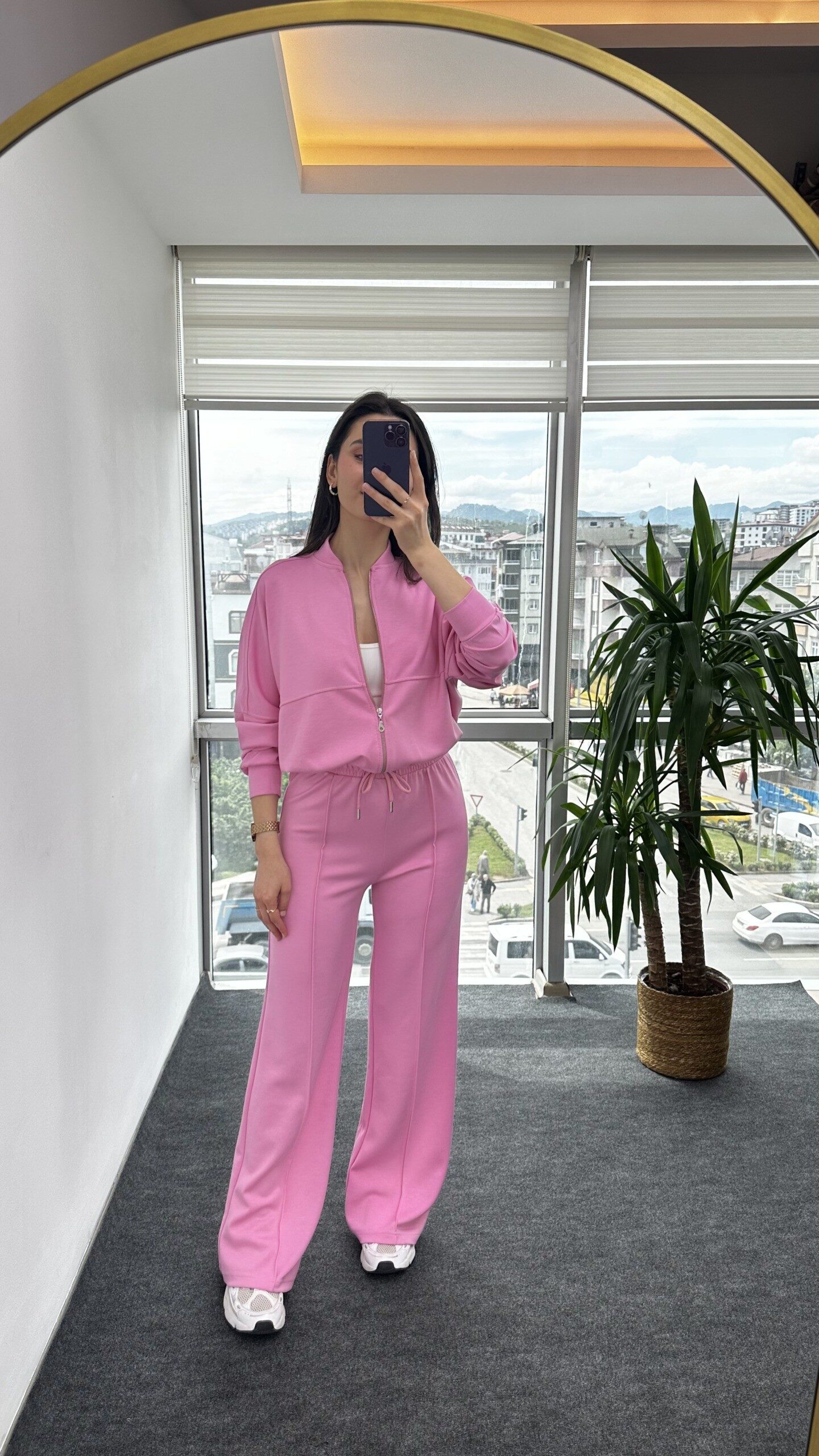 Pembe Premium Modal Kumaş Takım