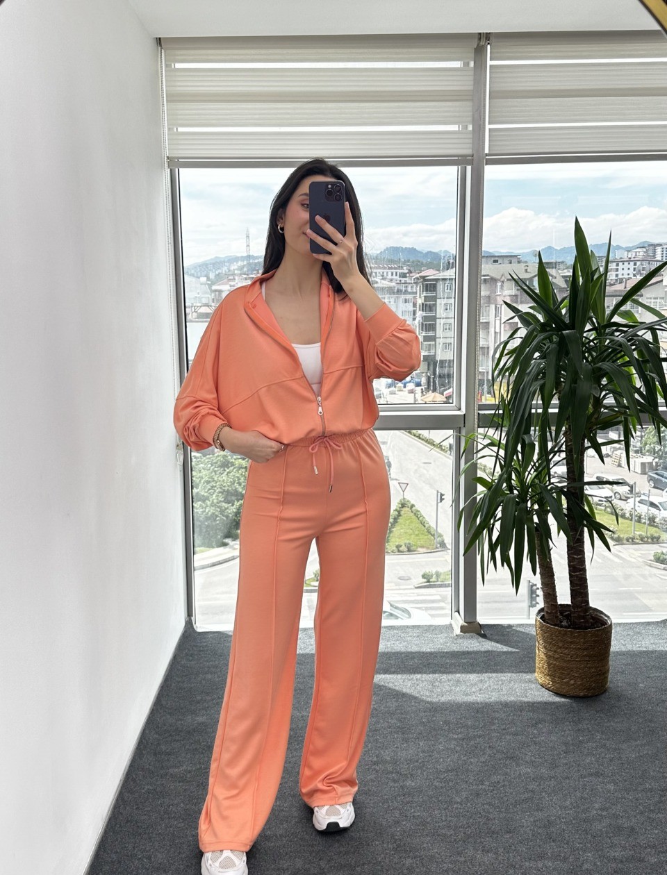 Turuncu Premium Modal Kumaş Takım